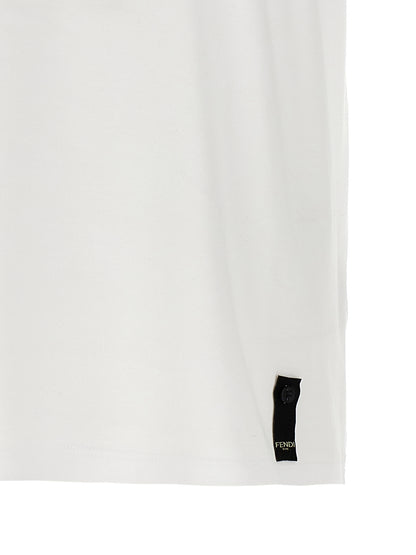 Fendi White Cotton T-Shirt
