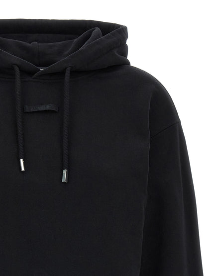 Jacquemus Black Cotton Hoodie