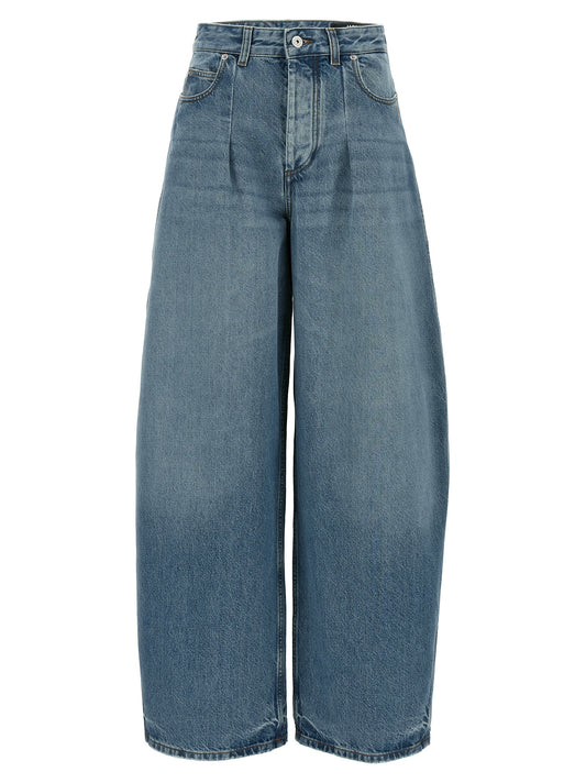 Jean Jacquemus femme Le De-Nimes Ovalo en coton bleu clair – JA-315474