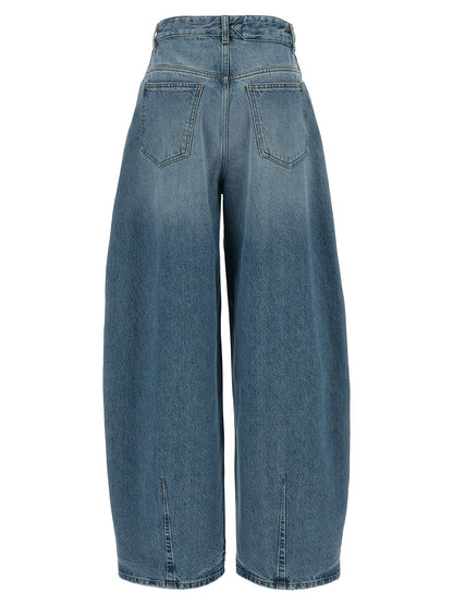 Jean Jacquemus femme Le De-Nimes Ovalo en coton bleu clair – JA-315474