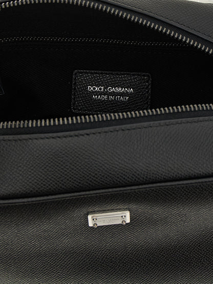 Dolce & Gabbana Black Calfskin Leather Wallet