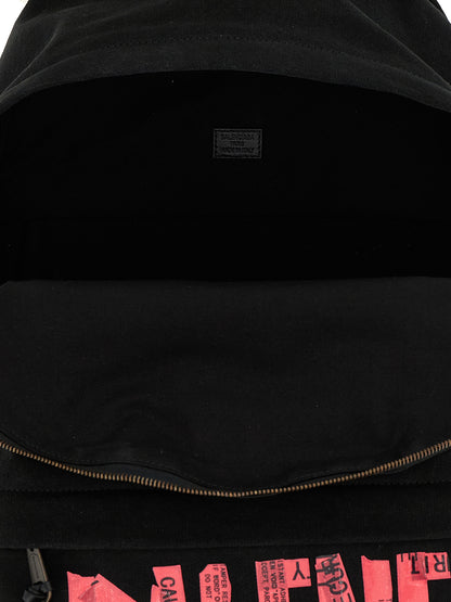 Balenciaga Black Cotton Backpack