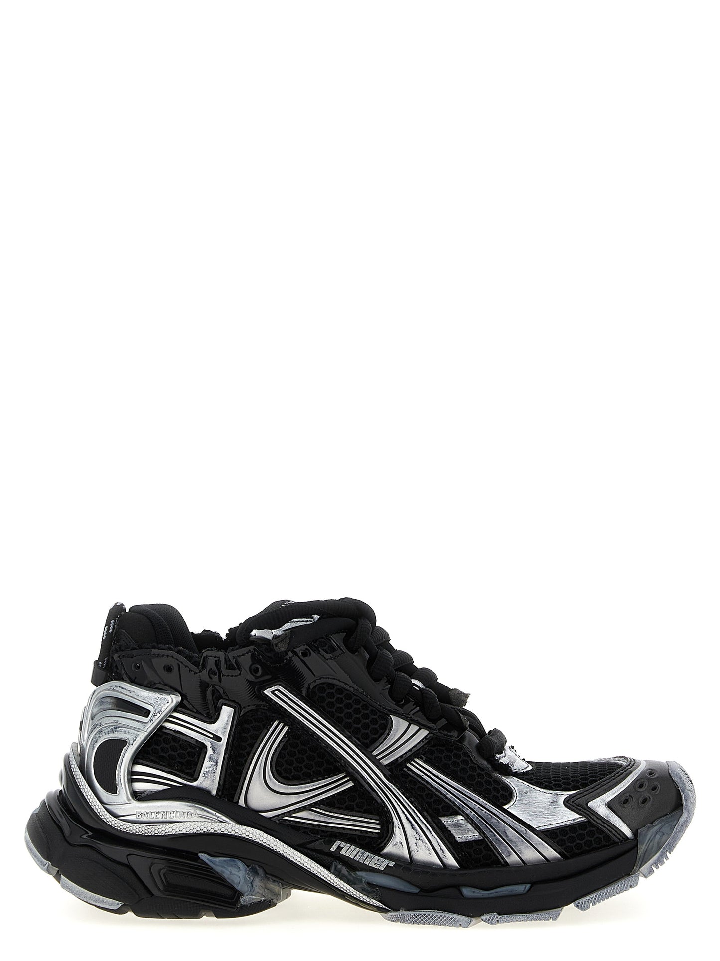 Balenciaga Black Polyethylene Athletic Sneakers