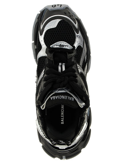 Balenciaga Black Polyethylene Athletic Sneakers