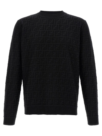 Fendi Black Cotton Cardigan