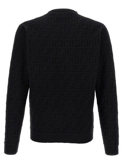 Fendi Black Cotton Cardigan