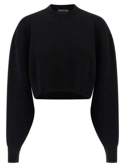 Tom Ford Black Virgin Wool Cardigan