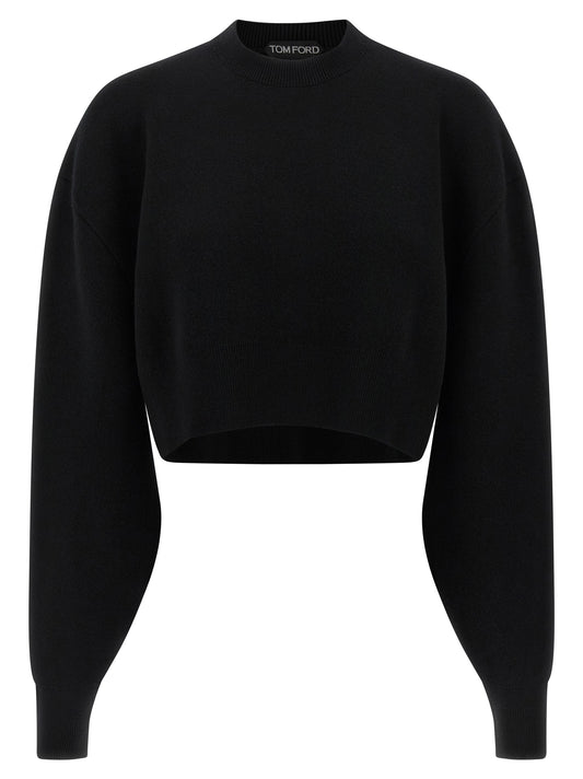 Tom Ford Black Virgin Wool Cardigan