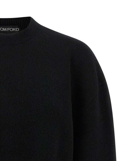 Tom Ford Black Virgin Wool Cardigan