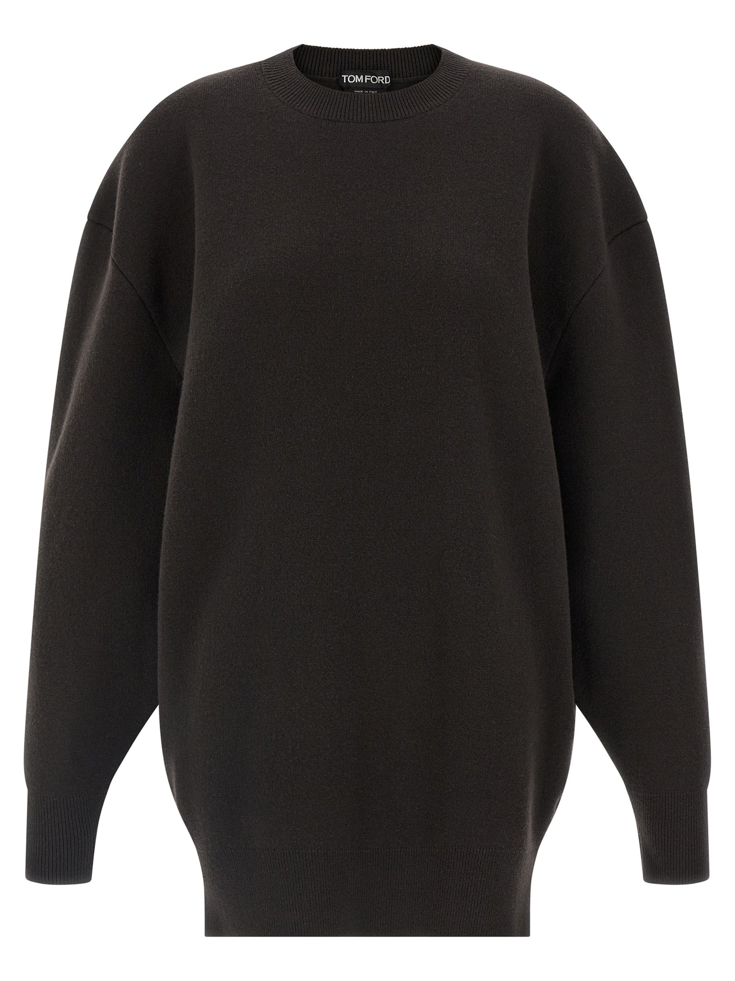 Tom Ford Brown Virgin Wool Short Dress