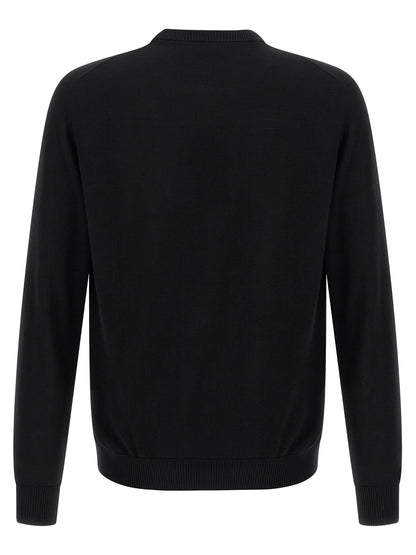 Fendi Black Virgin Wool Cardigan