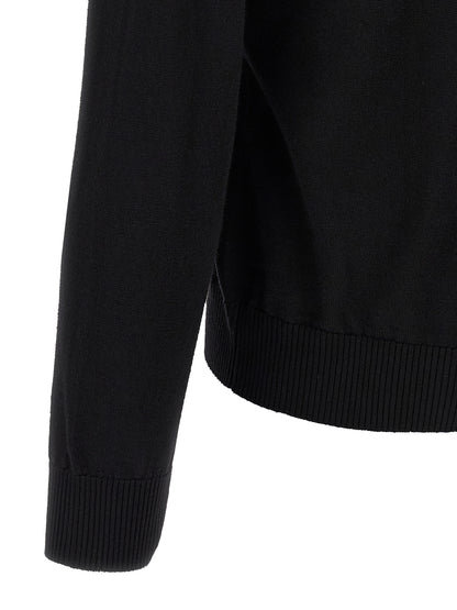 Fendi Black Virgin Wool Cardigan
