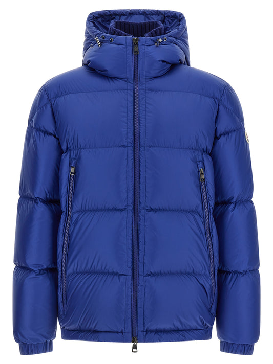 Moncler Blue Polyamide Full-Length Jacket