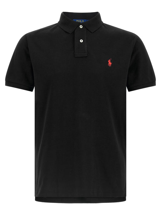 Polo Shirt Polo Ralph Lauren Piqué Coton Noir Homme – Authentique | HBPS Fashion