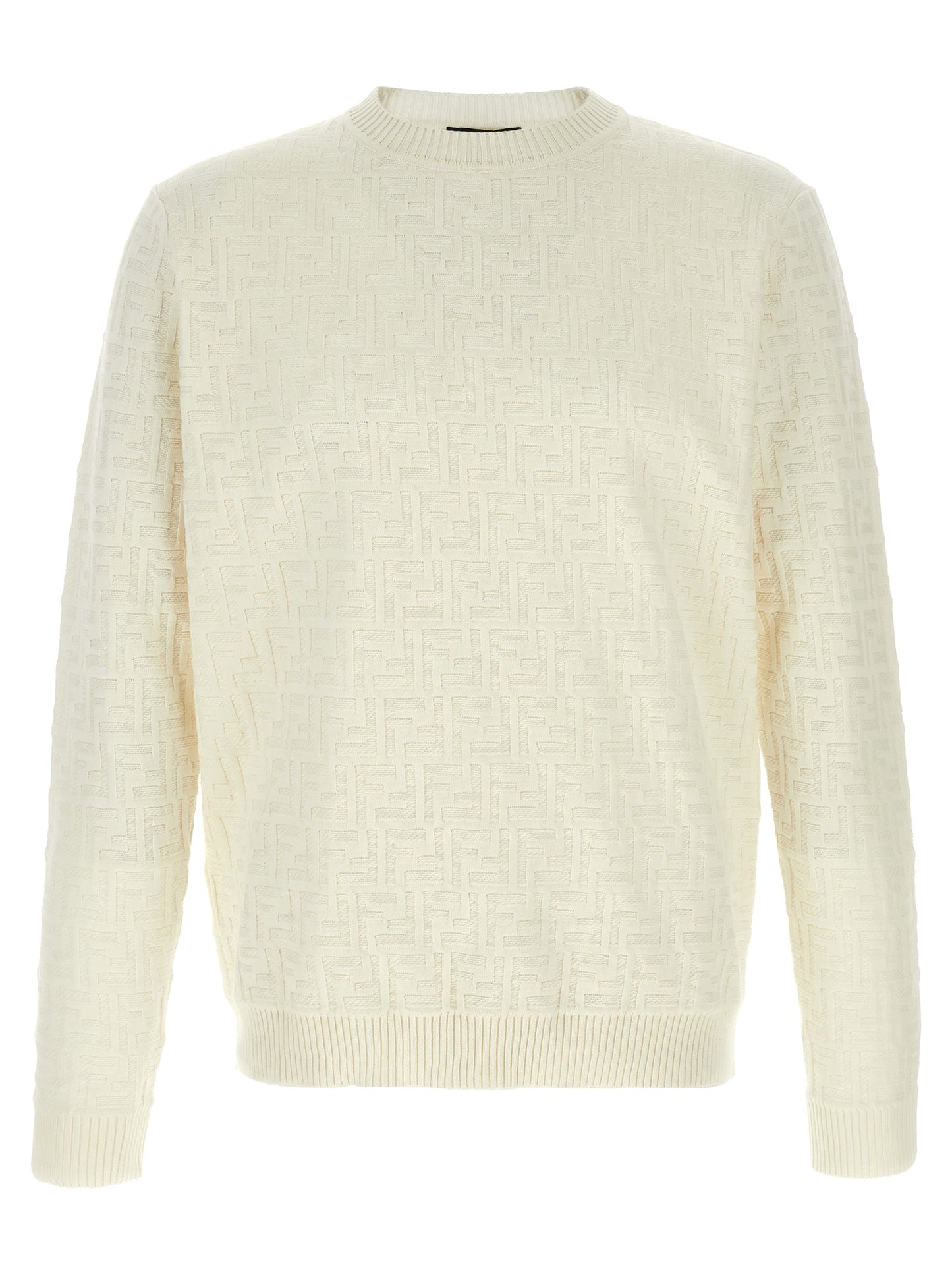 Fendi White Cotton Cardigan