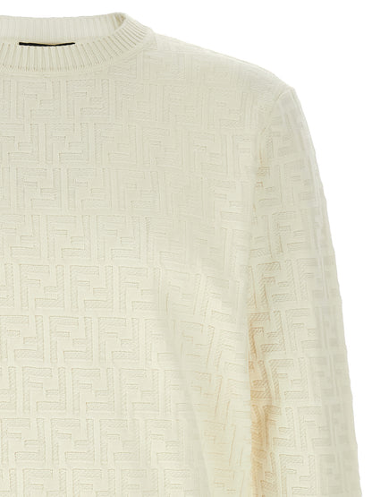 Fendi White Cotton Cardigan