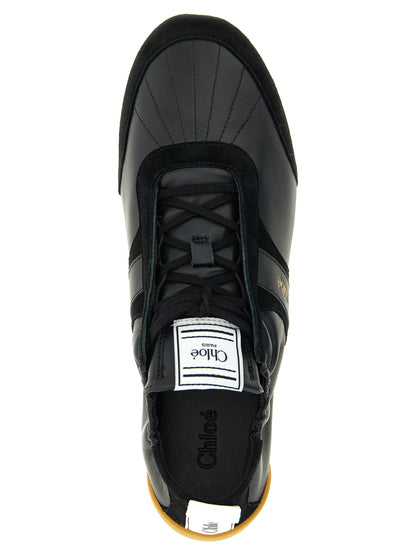 Chloé Black Polyester Athletic Sneakers