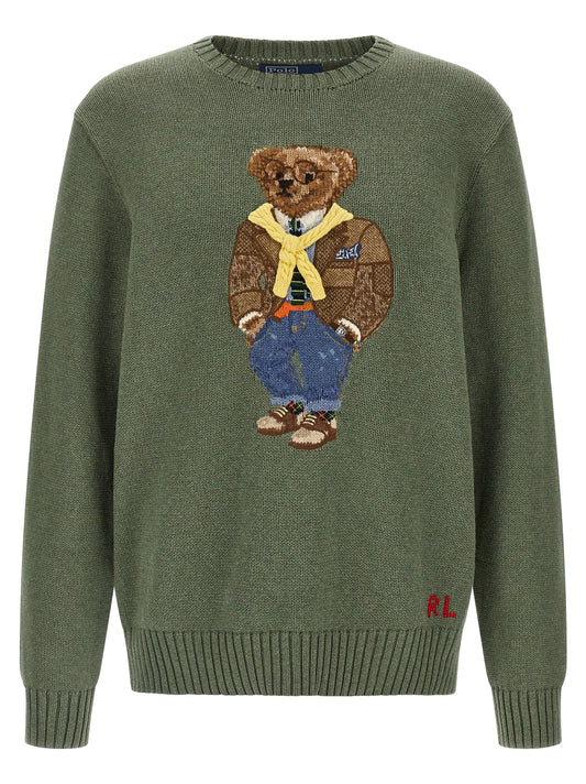 Pull Polo Ralph Lauren Polo Bear Vert Coton Homme – Authentique | HBPS Fashion
