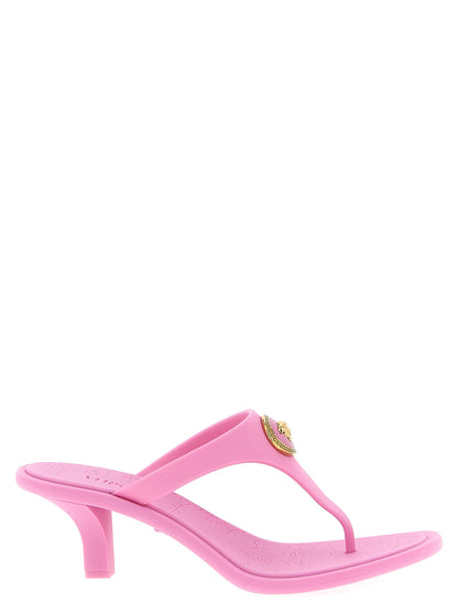 Versace Multicolor Polyurethane Flat Sandals