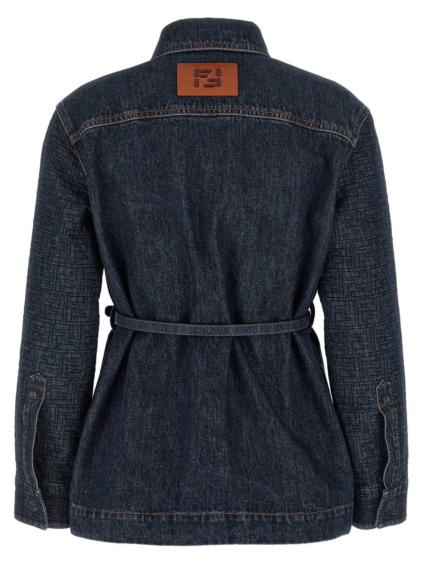Fendi Blue Cotton Denim Jacket