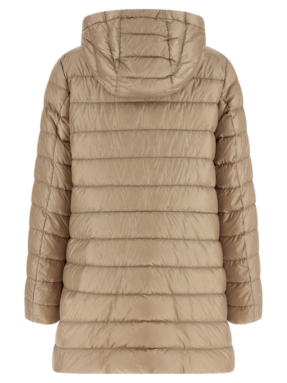 Moncler Beige Polyamide Full-Length Jacket