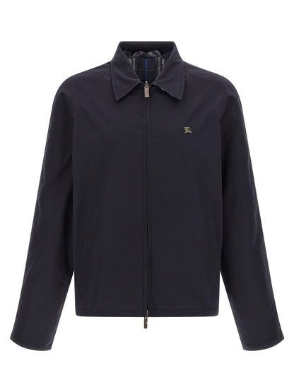 Burberry Blue Cotton Full-Length Jacket