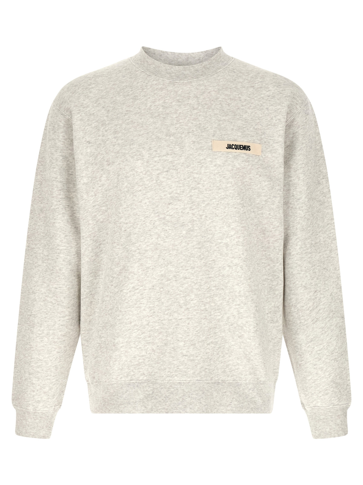 Sweat-shirt Jacquemus homme Le Sweatshirt Gros Grain en coton gris – JA-326933