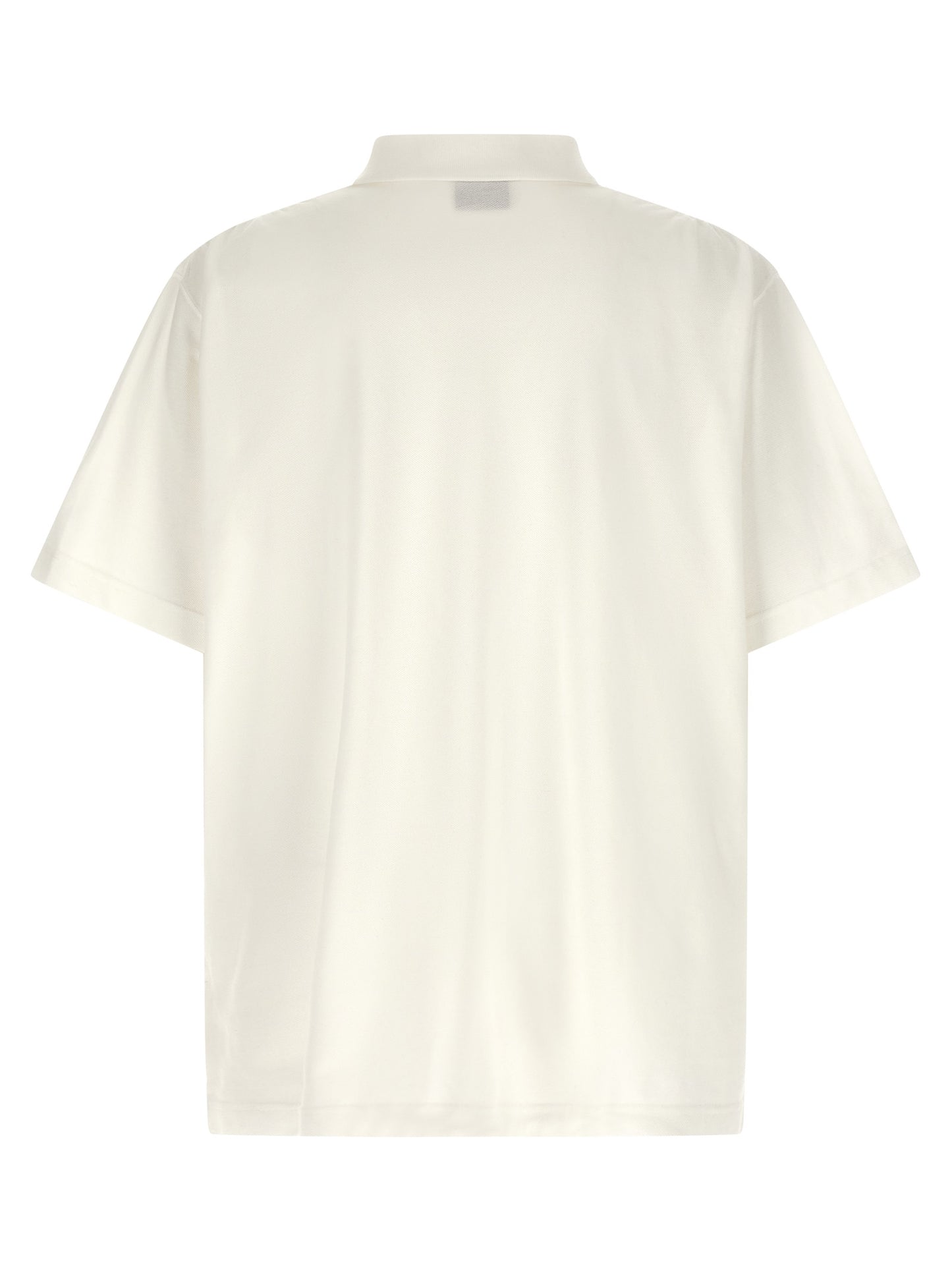 Balenciaga White Cotton Polo Shirt