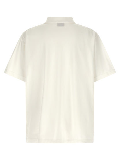 Balenciaga White Cotton Polo Shirt