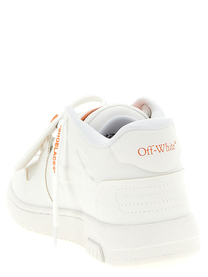 Off-White Orange Plastic Athletic Sneakers