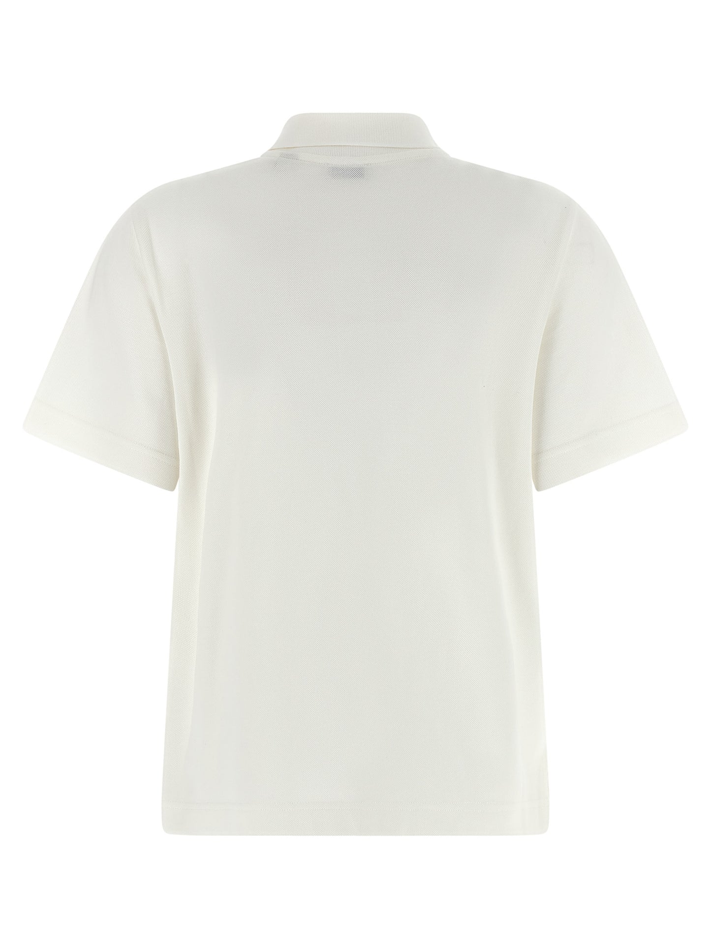 Burberry White Cotton Polo Shirt