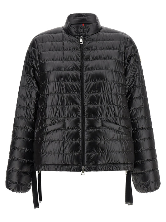 Doudoune Courte Moncler Azalee Noir Nylon Duvet d'Oie Femme – Authentique | HBPS Fashion