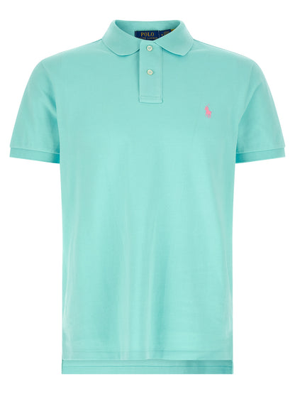 Polo Ralph Lauren Blue Cotton Polo Shirt