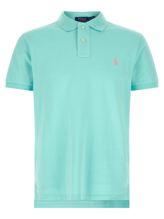 Polo Ralph Lauren Blue Cotton Polo Shirt