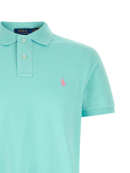 Polo Ralph Lauren Blue Cotton Polo Shirt