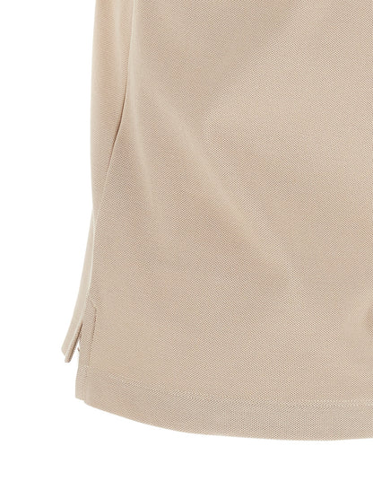 Moncler Beige Cotton Polo Shirt
