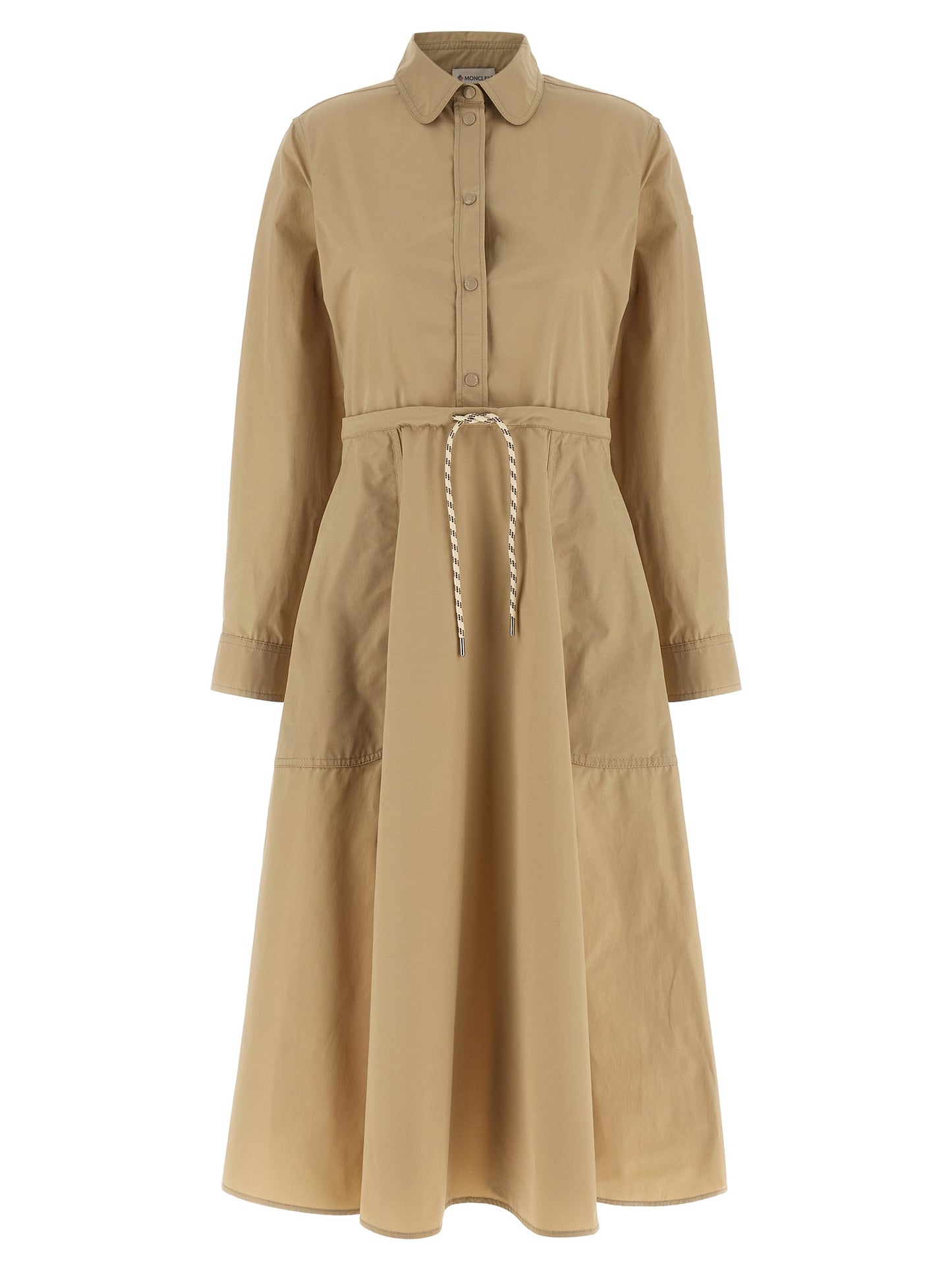 Moncler Beige Polyester Long Dress