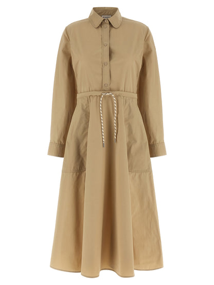 Moncler Beige Polyester Long Dress