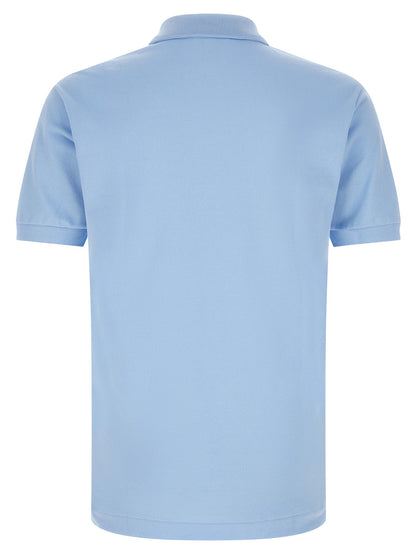 Lacoste Blue Cotton Polo Shirt