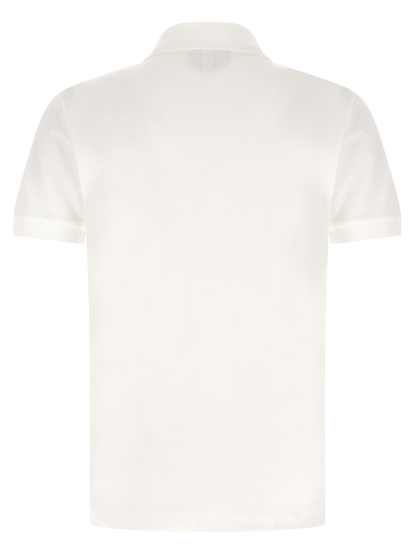 Lacoste White Cotton Polo Shirt