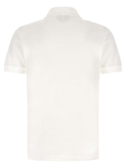 Lacoste White Cotton Polo Shirt