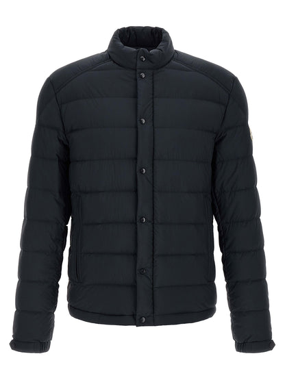 Moncler Blue Polyamide Full-Length Jacket