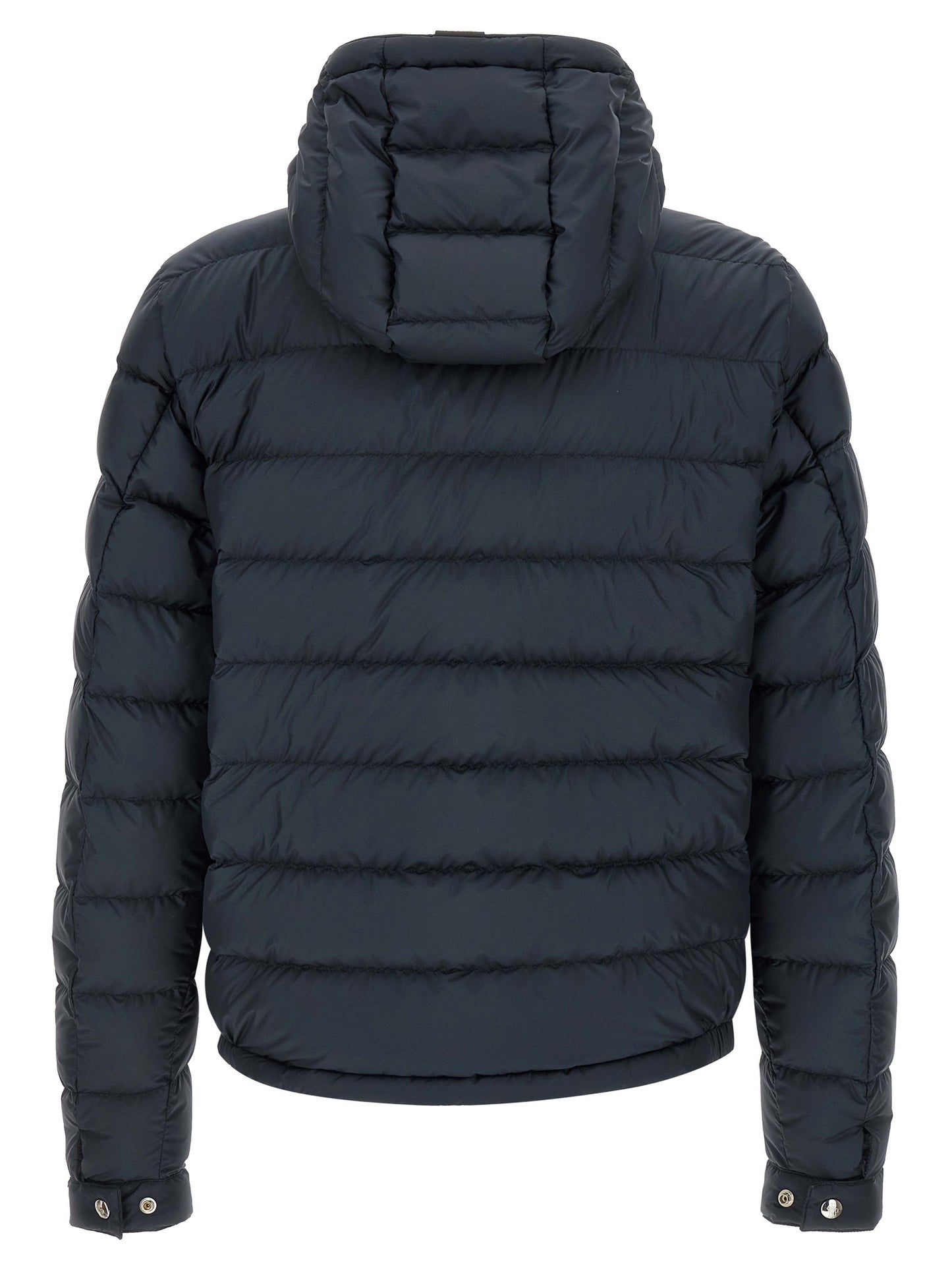 Moncler Blue Polyester Full-Length Jacket