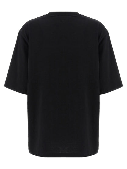 Ami Paris Black Cotton T-Shirt