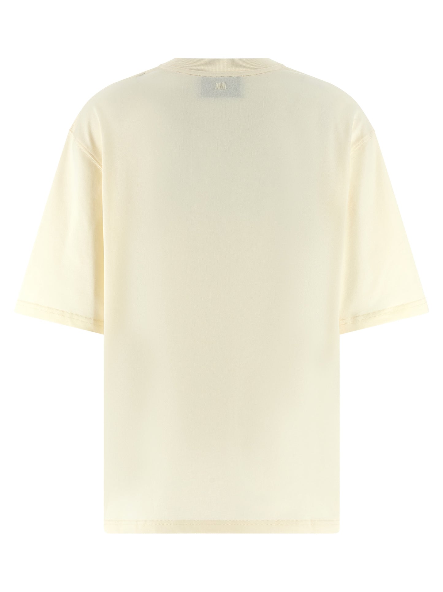 Ami Paris Beige Cotton T-Shirt