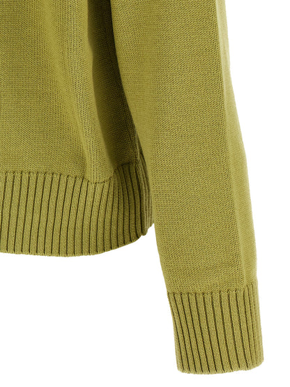 Ami Paris Bicolor Wool Cardigan