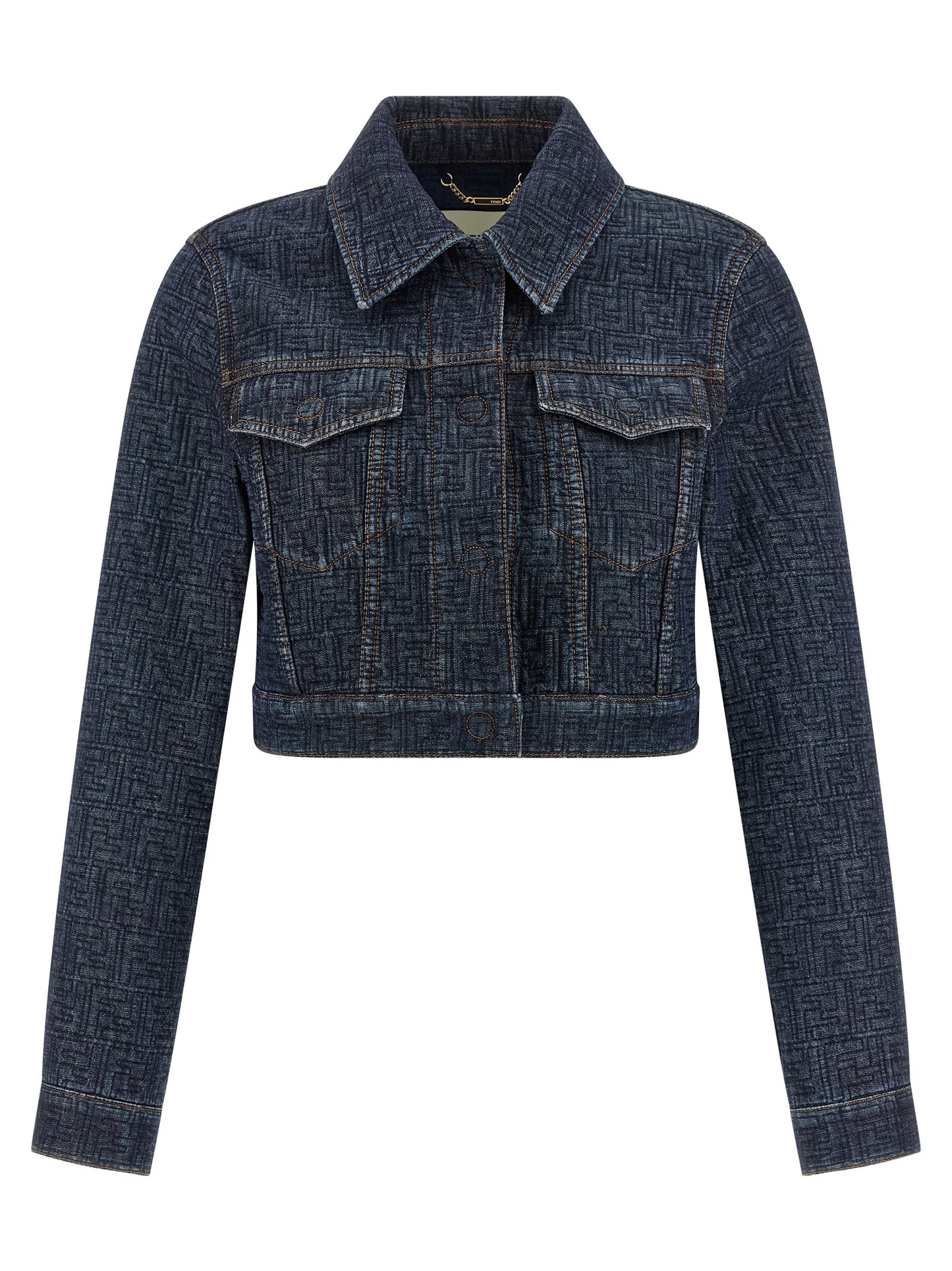 Fendi Blue Cotton Denim Jacket