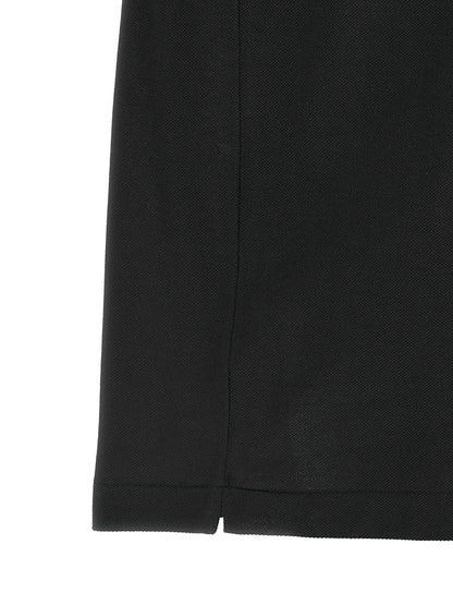 Lacoste Black Cotton Polo Shirt