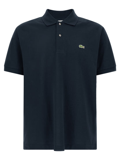 Lacoste Blue Cotton Polo Shirt