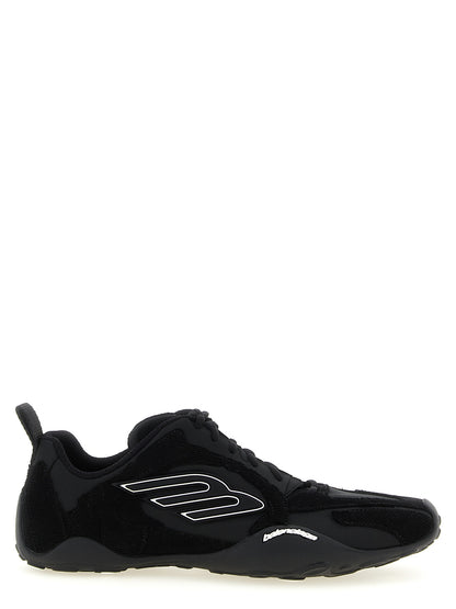 Balenciaga Black Polyester Athletic Sneakers